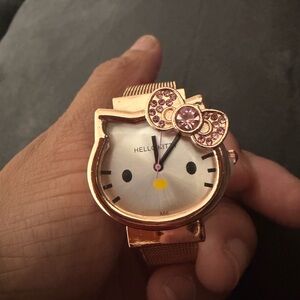 Hello Kitty Pink and Gold Face Watch